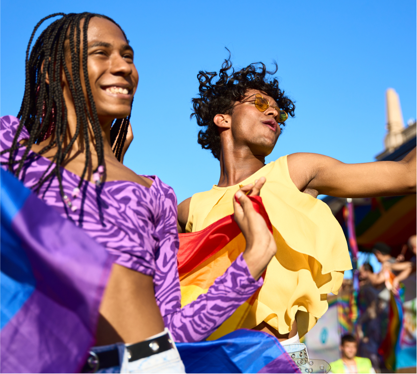Pride parade celebration