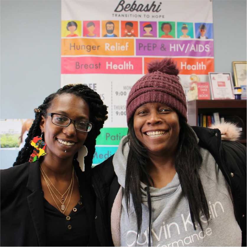 Two women community leaders